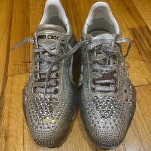 Women snickers. Crystal Jimmy Choo sneakers